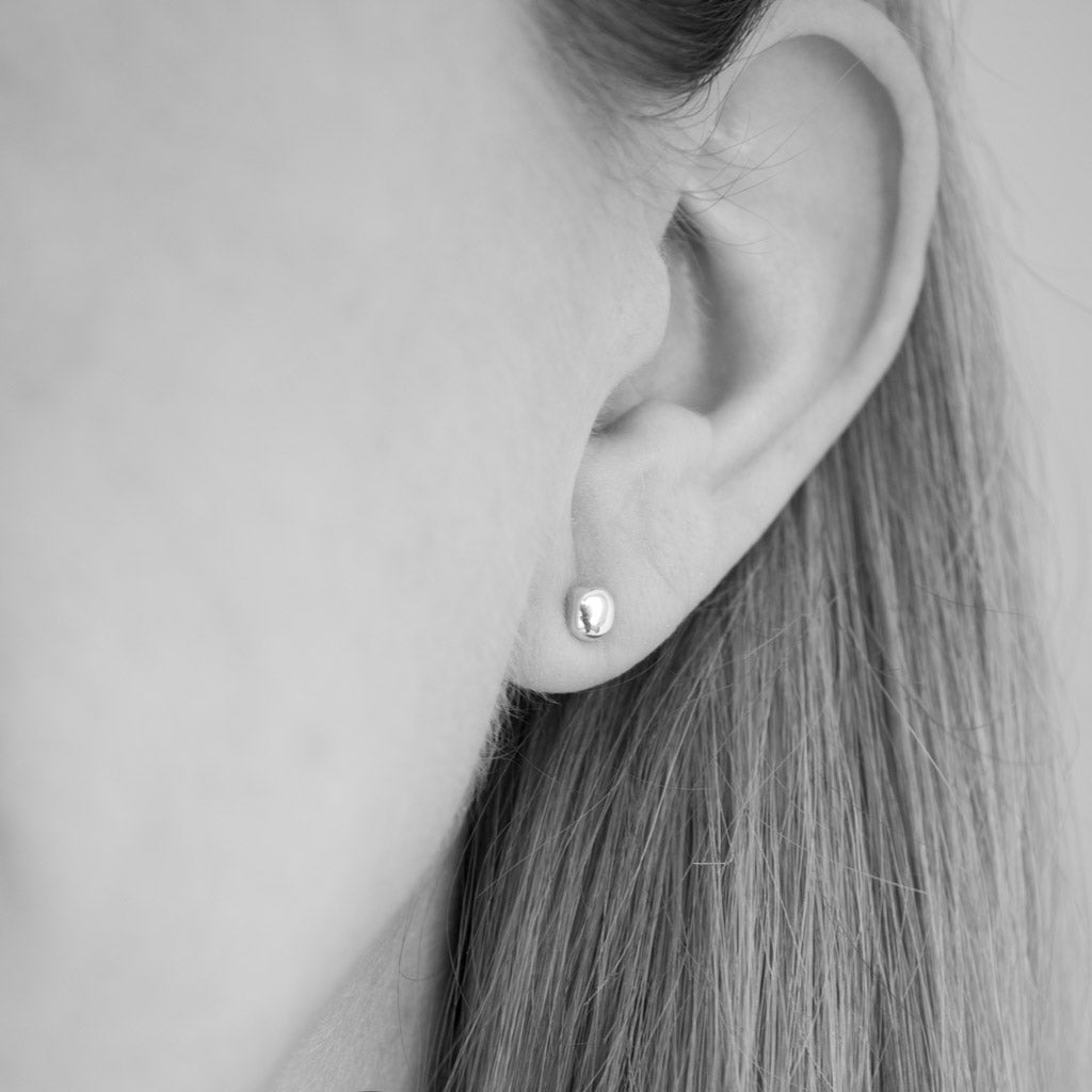 Endless Cubes Sterling Silver Small Square Cube Stud Earrings