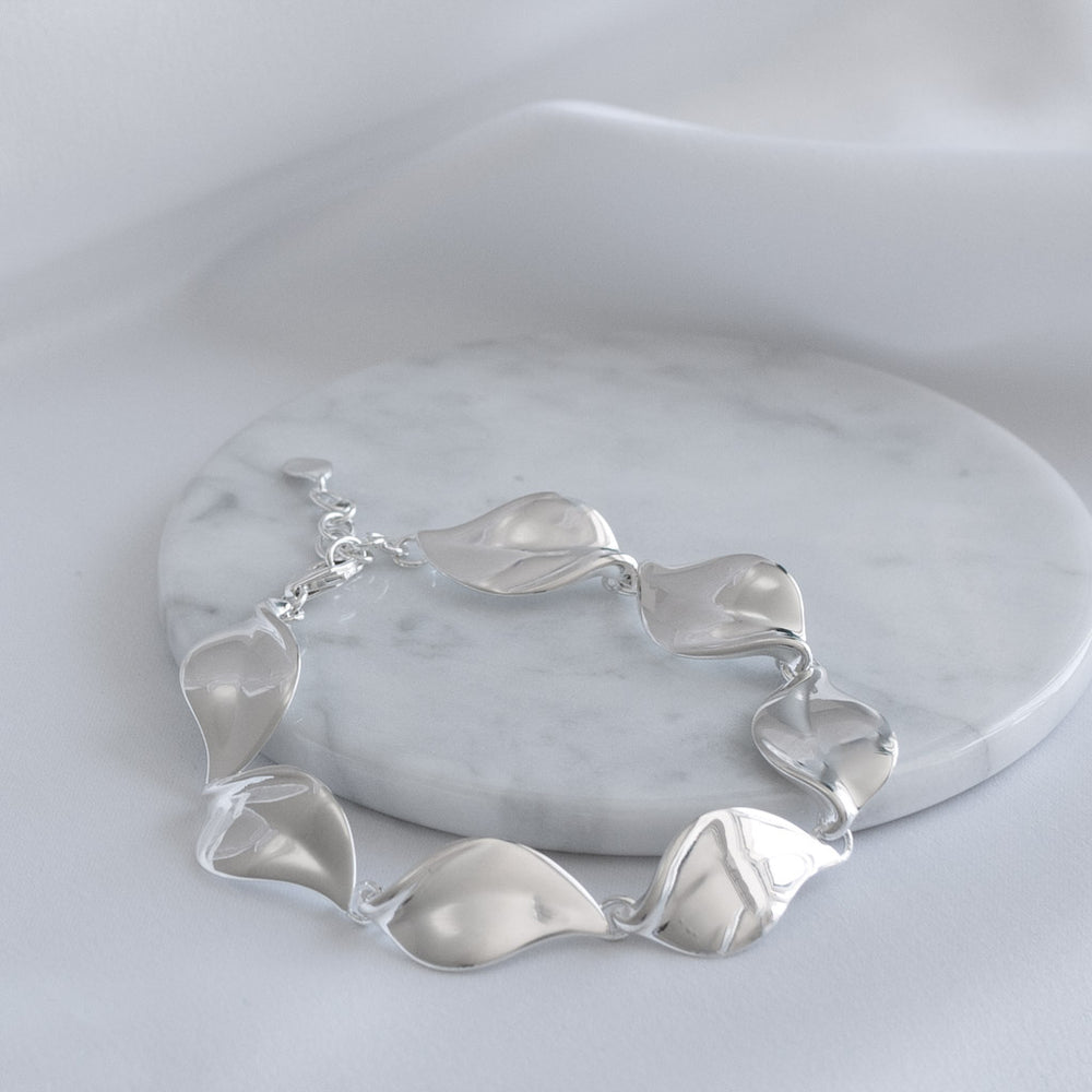 Sterling Silver Helena Multi Large Petal Bracelet