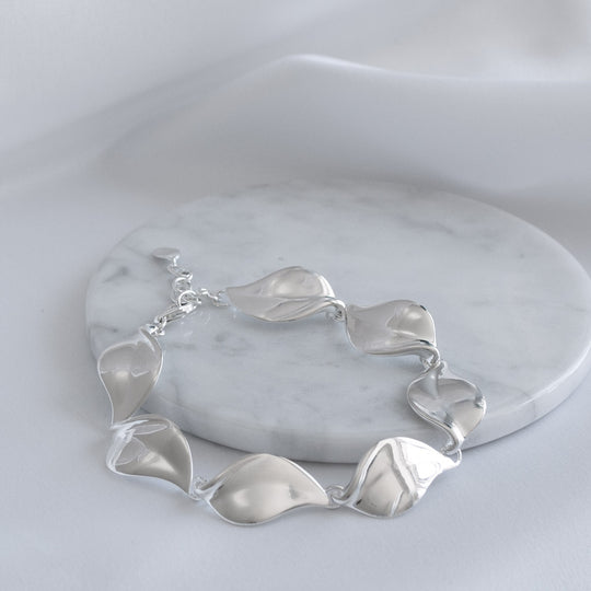 Sterling Silver Helena Multi Large Petal Bracelet