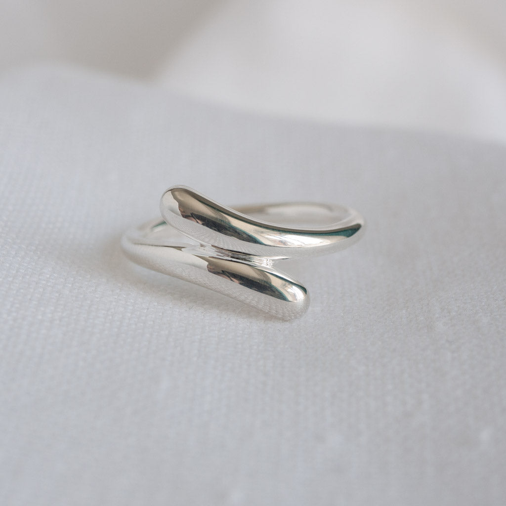Hannah Teardrop Sterling Silver Ring for Women