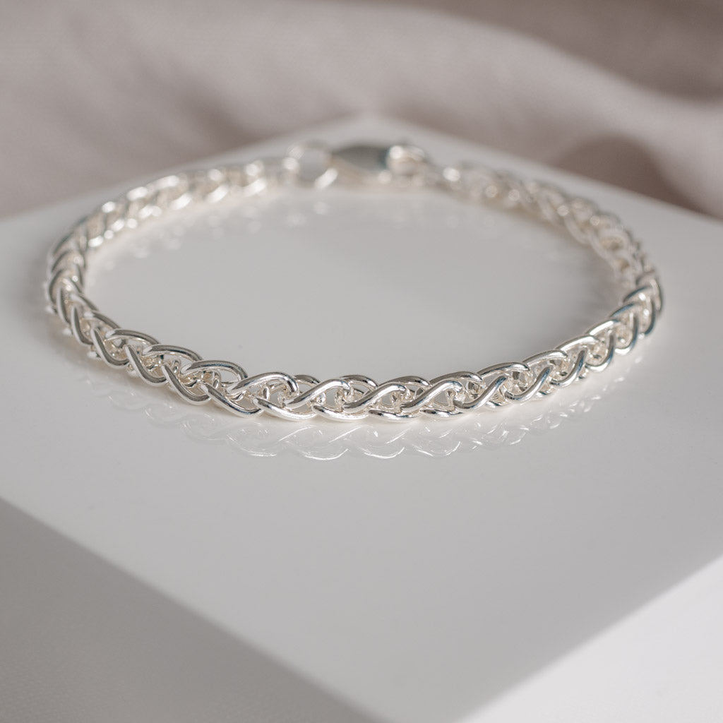 Adara Sterling Silver Spiga Bracelet