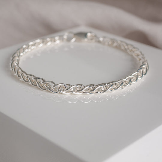 Adara Sterling Silver Spiga Bracelet
