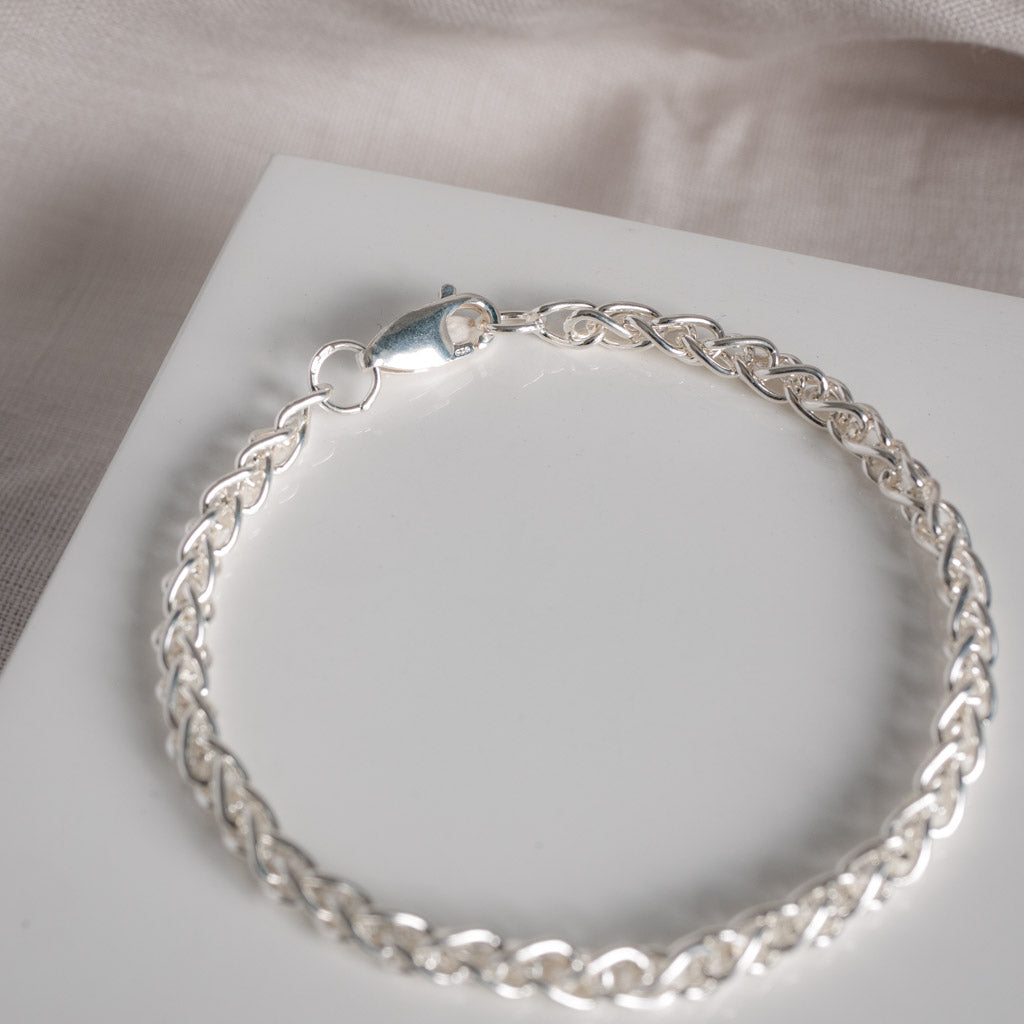 Adara Sterling Silver Spiga Bracelet
