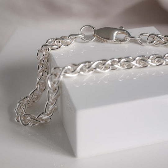Adara Sterling Silver Spiga Bracelet