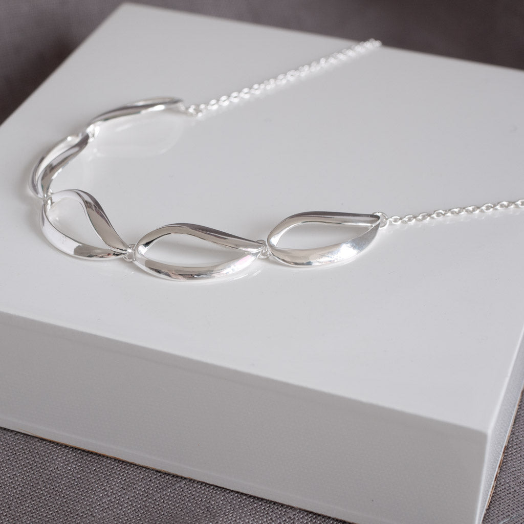 Elize Sterling Silver Teardrop Necklace