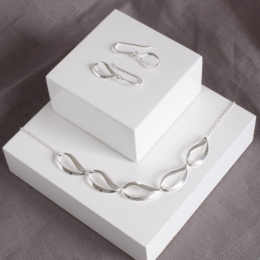 Elize Sterling Silver Teardrop Necklace