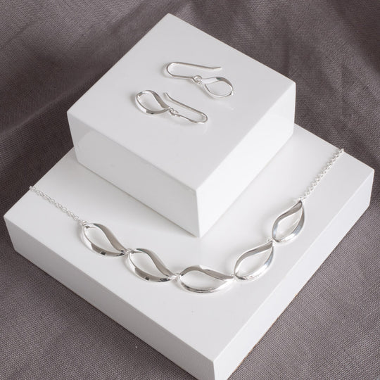 Elize Sterling Silver Teardrop Necklace