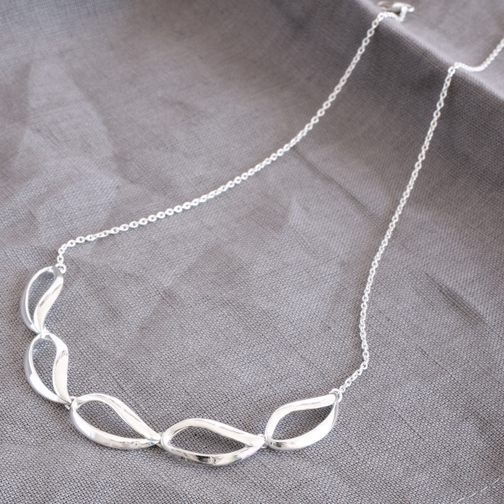 Elize Sterling Silver Teardrop Necklace