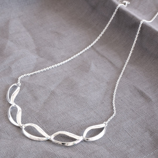 Elize Sterling Silver Teardrop Necklace