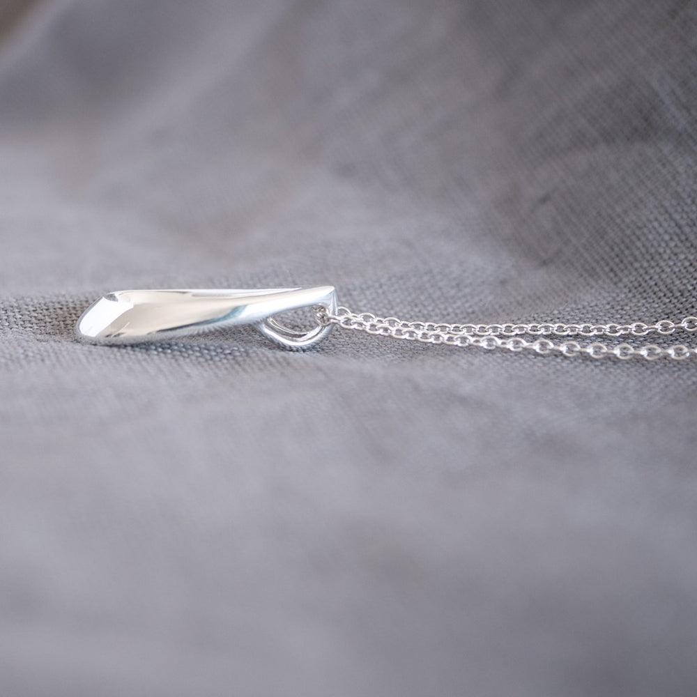 Vanessa Open Teardrop Pendant Necklace
