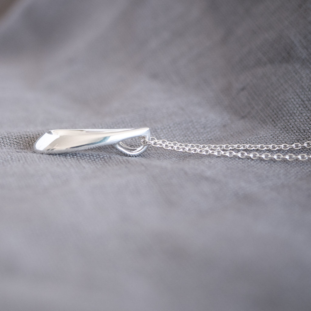 Vanessa Open Teardrop Pendant Necklace