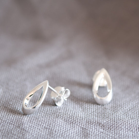 Vanessa Open Teardrop Stud Earrings