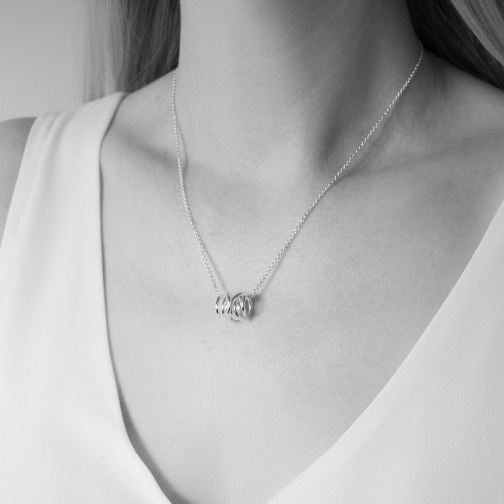 Carolyn Swirl Pendant Necklace