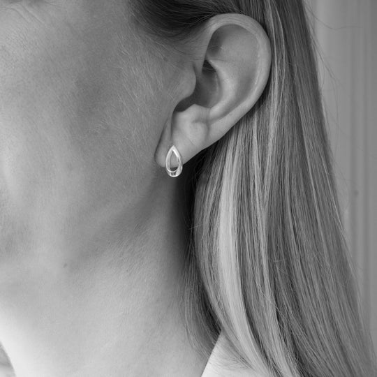 Vanessa Open Teardrop Stud Earrings