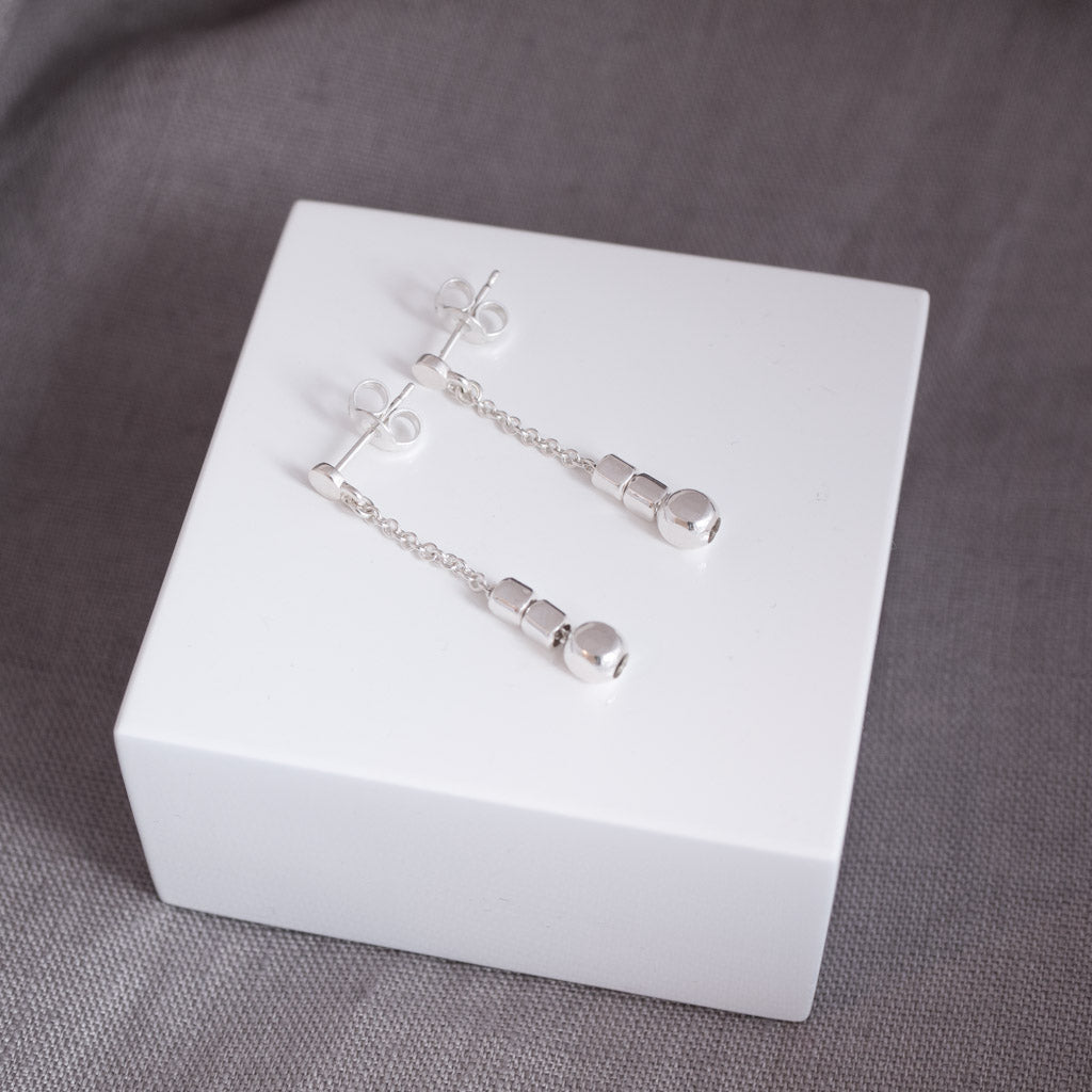 Endless cubes Short Drop Earrings