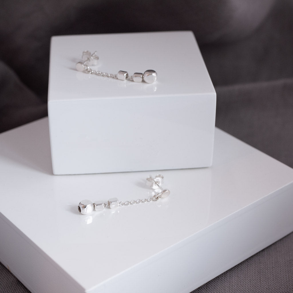 Endless cubes Short Drop Earrings