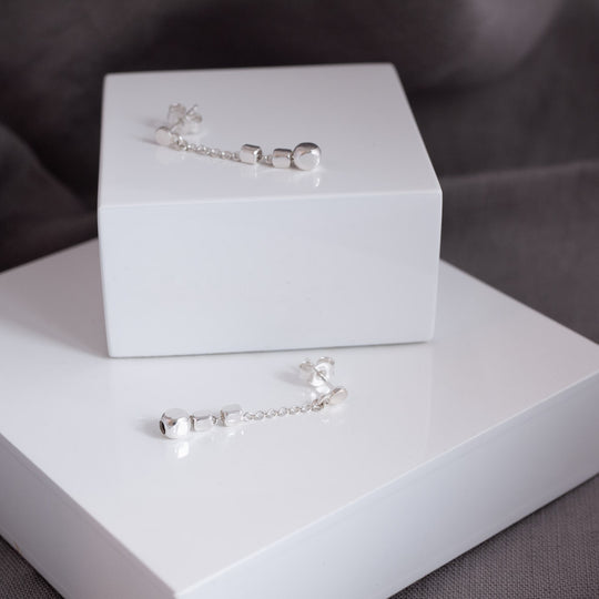 Endless cubes Short Drop Earrings
