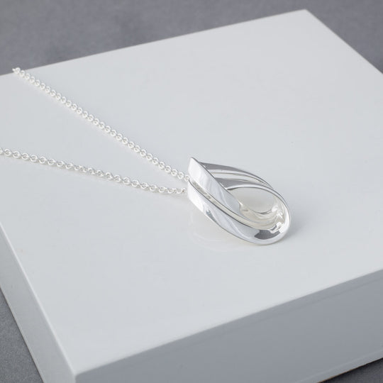Helene Mobius Sterling Silver Pendant Necklace