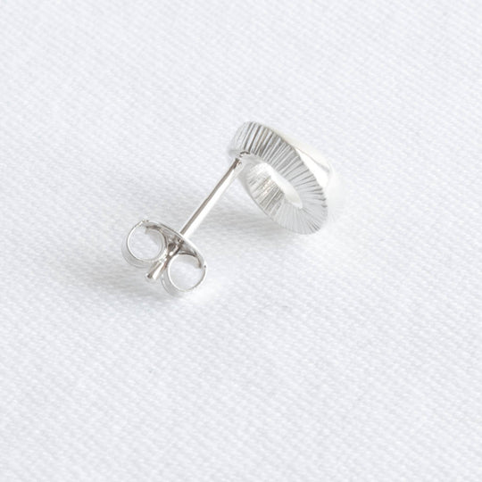 Ayla Sterling Silver Twisted Circle Stud Earrings