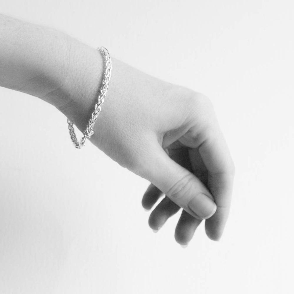 Adara Sterling Silver Spiga Bracelet