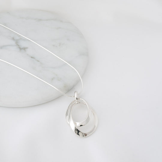 Diana Sterling Silver Swirl Pendant