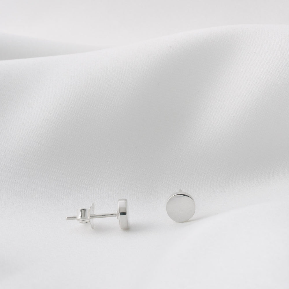 Sterling Silver Small Circle Earrings