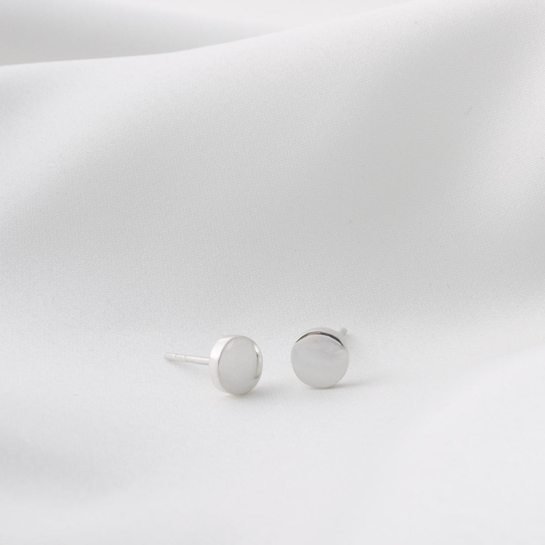 Sterling Silver Small Circle Earrings