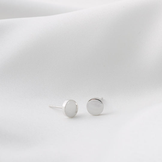 Sterling Silver Small Circle Earrings