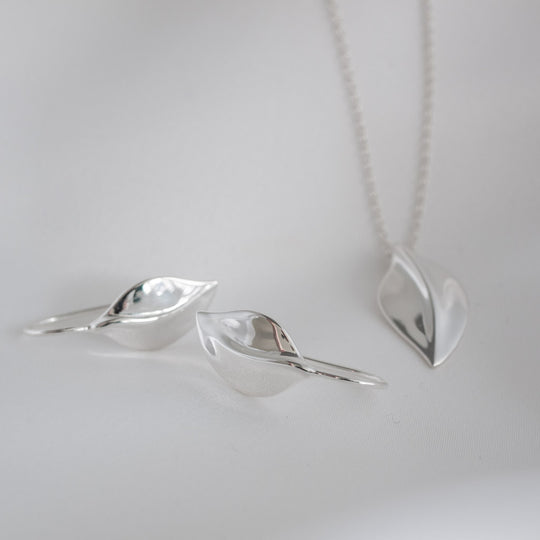 Etta Sterling SilverLeaf Drop Earrings