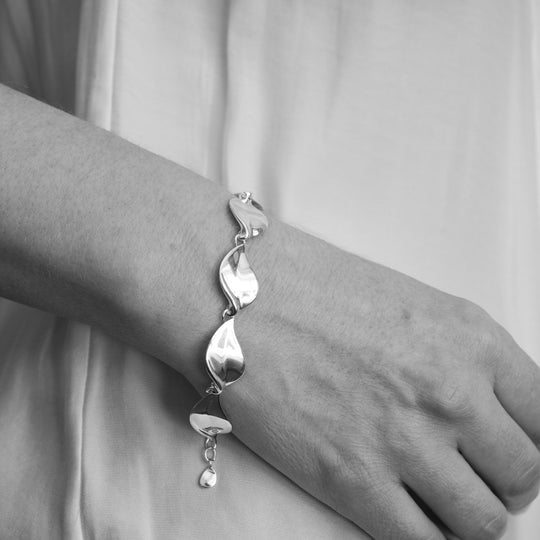 Sterling Silver Helena Multi Large Petal Bracelet