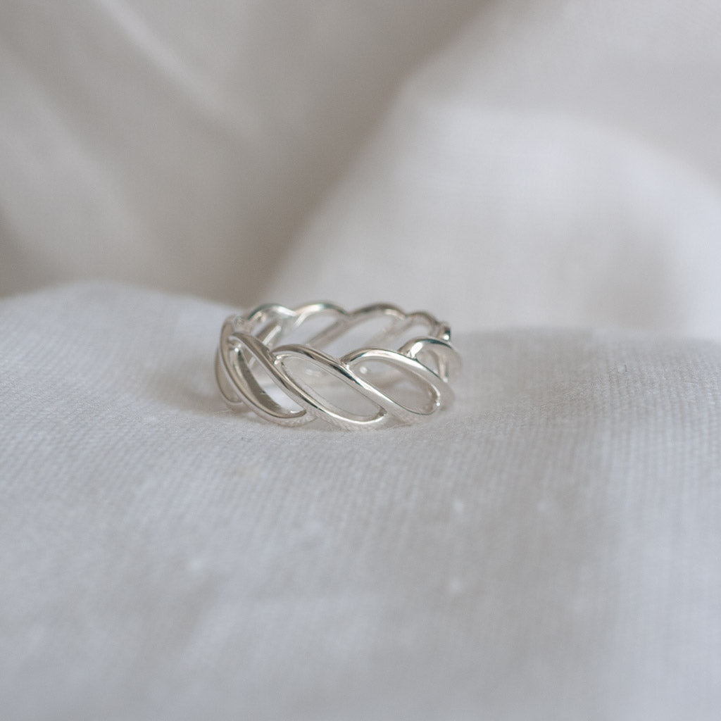 Katherine Sterling Silver Braid Ring