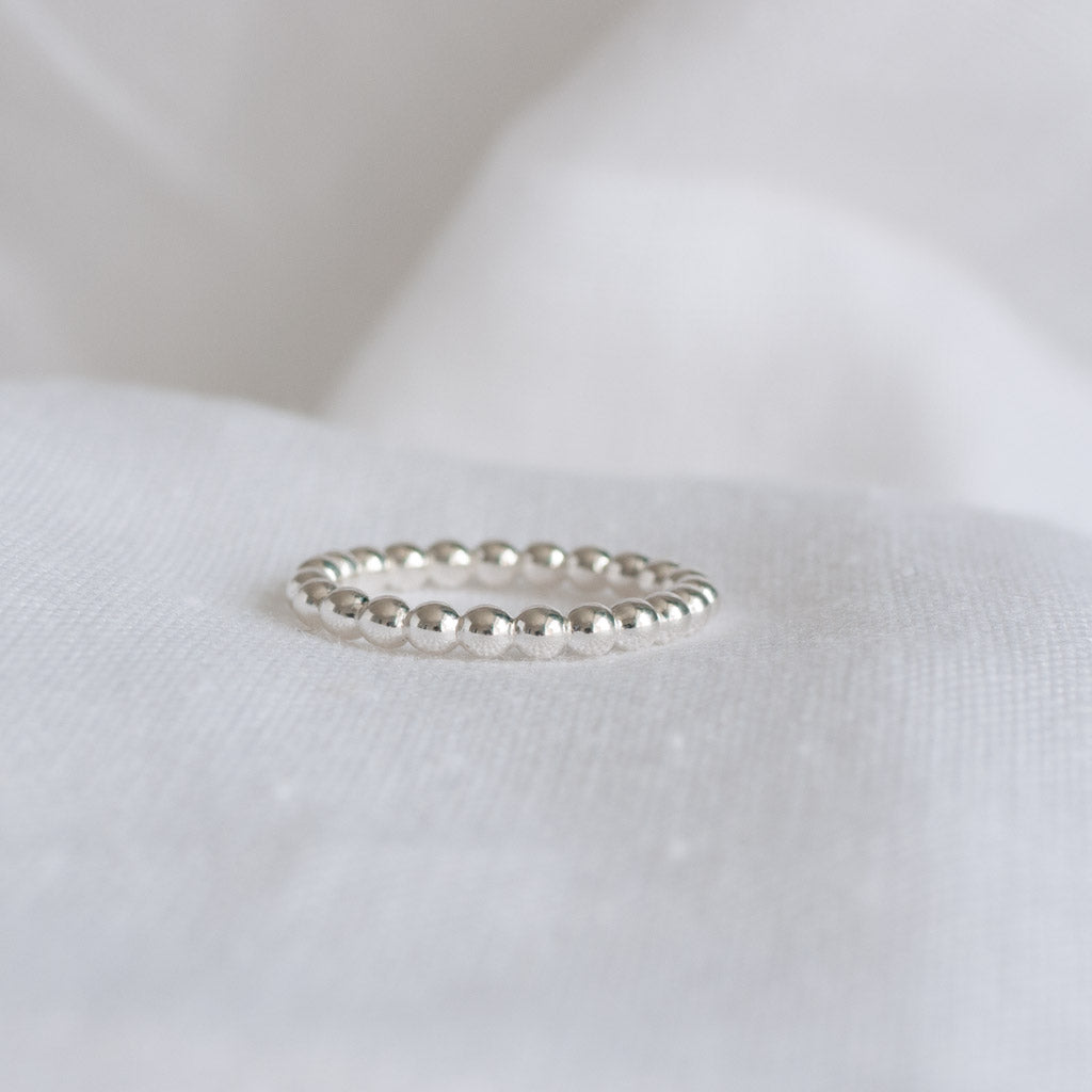 Lena Sterling Silver Dot Stacking Ring
