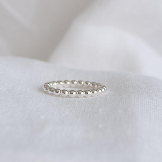 Lena Sterling Silver Dot Stacking Ring