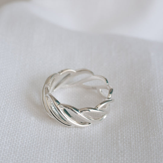 Katherine Sterling Silver Braid Ring