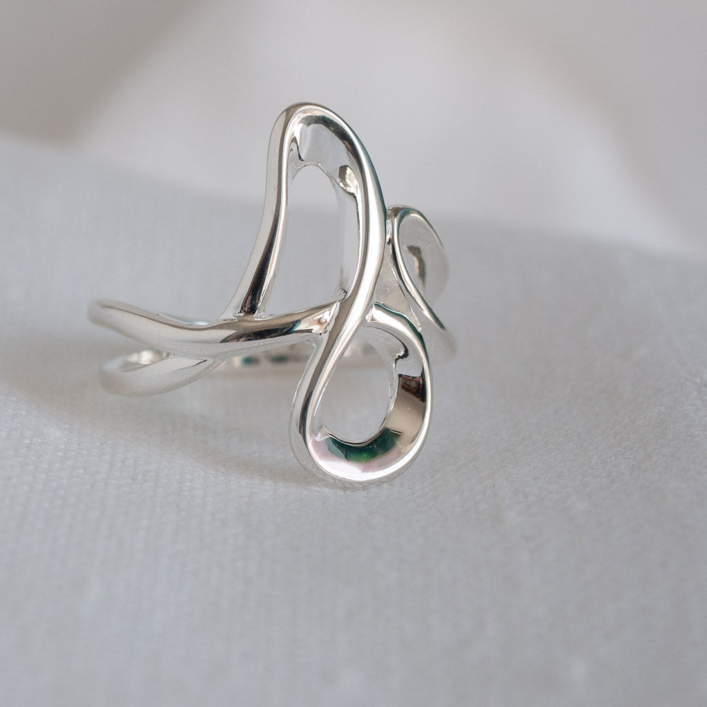 Tia Sterling Silver Abstract Ring