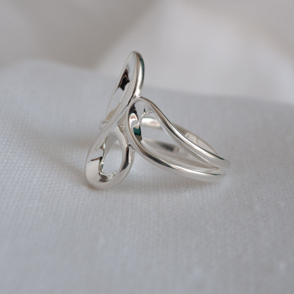 Tia Sterling Silver Abstract Ring