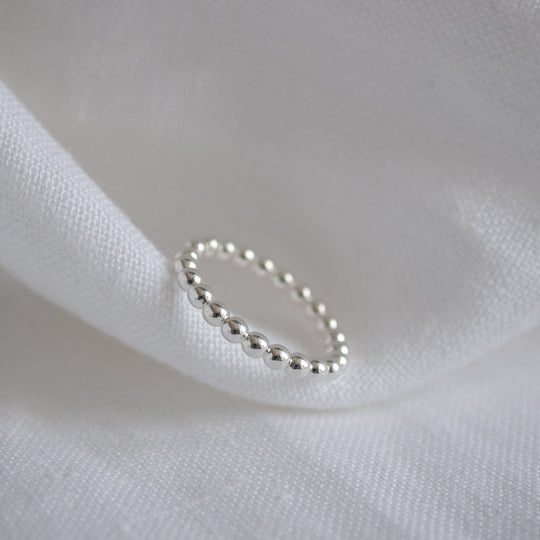 Lena Sterling Silver Dot Stacking Ring