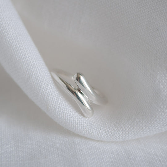 Hannah Teardrop Sterling Silver Ring for Women