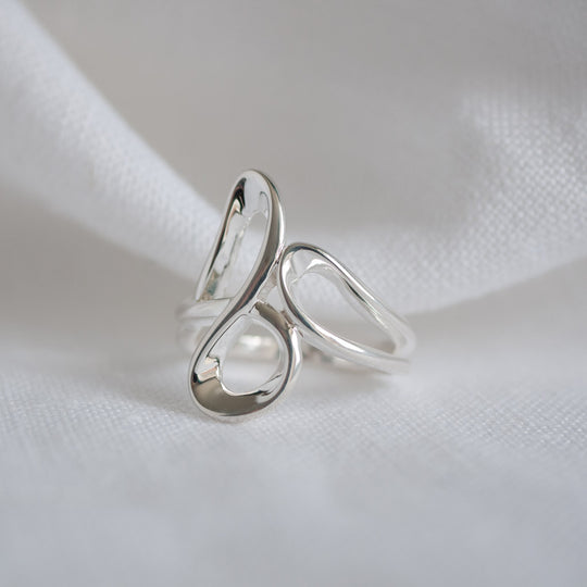 Tia Sterling Silver Abstract Ring