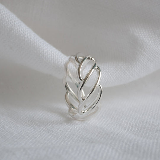 Katherine Sterling Silver Braid Ring