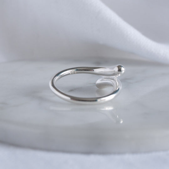 Hannah Teardrop Sterling Silver Ring for Women