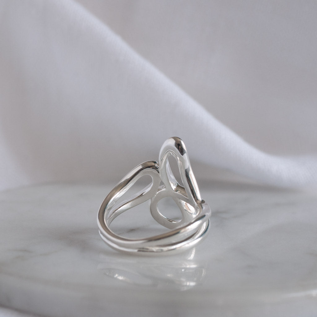 Tia Sterling Silver Abstract Ring