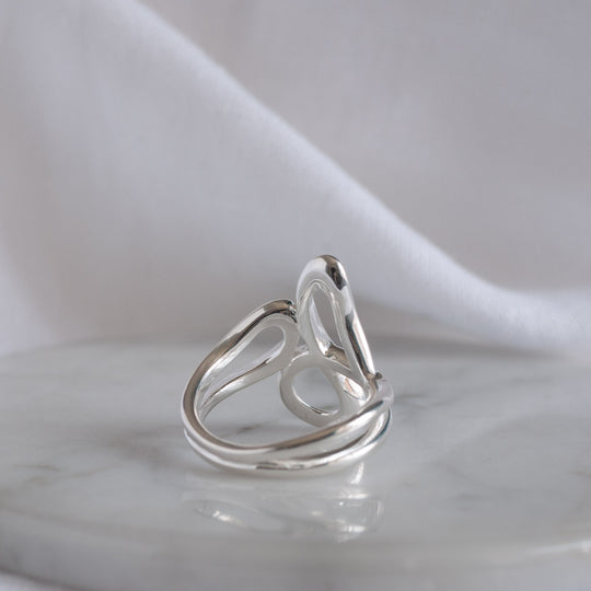 Tia Sterling Silver Abstract Ring