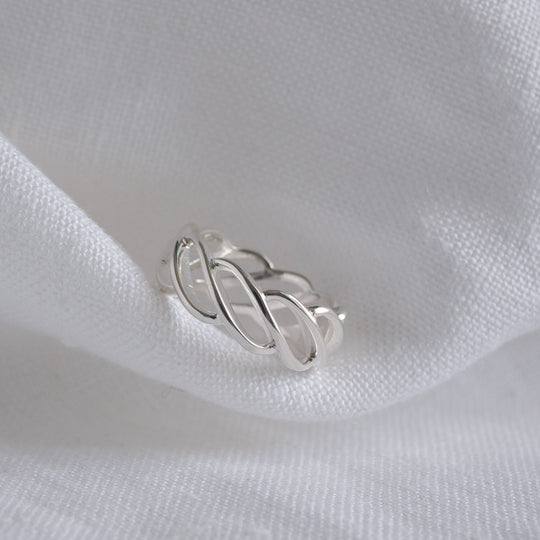 Katherine Sterling Silver Braid Ring