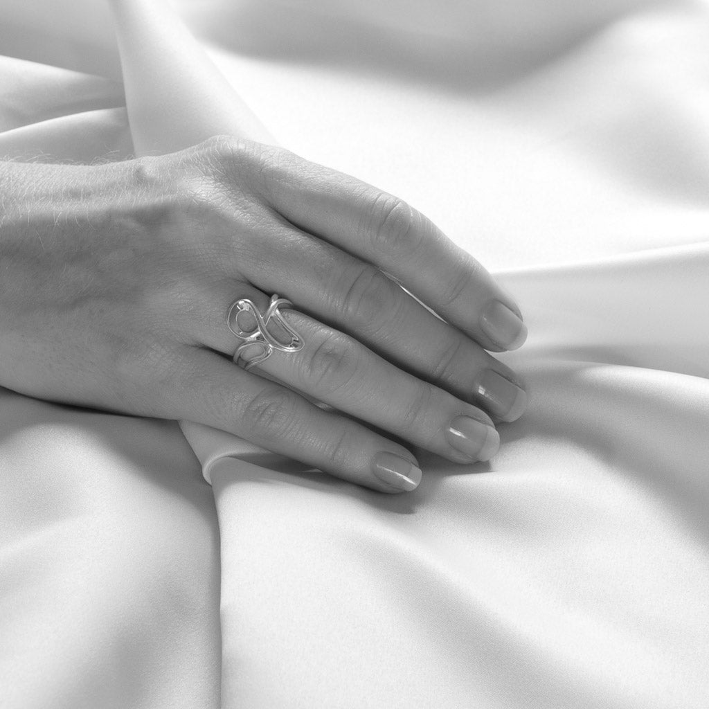 Tia Sterling Silver Abstract Ring