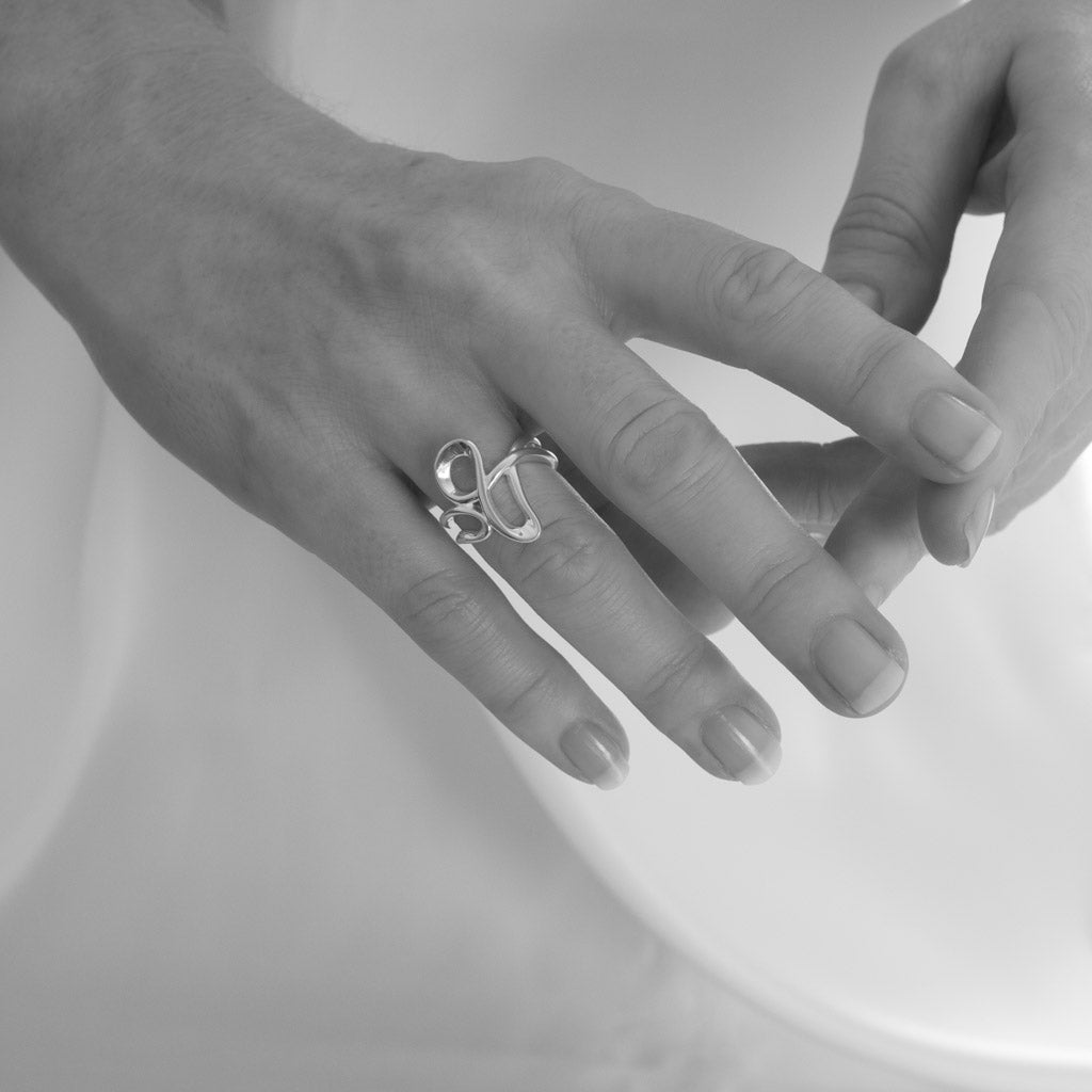 Tia Sterling Silver Abstract Ring