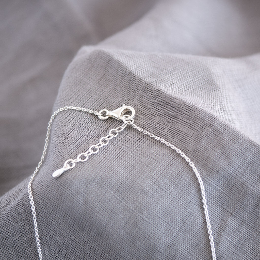 Simone Sterling Silver Double Oval Necklace