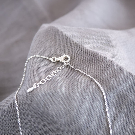Simone Sterling Silver Double Oval Necklace