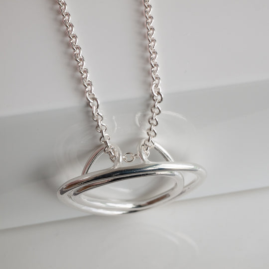 Sterling Silver Triangle Pendant Necklace