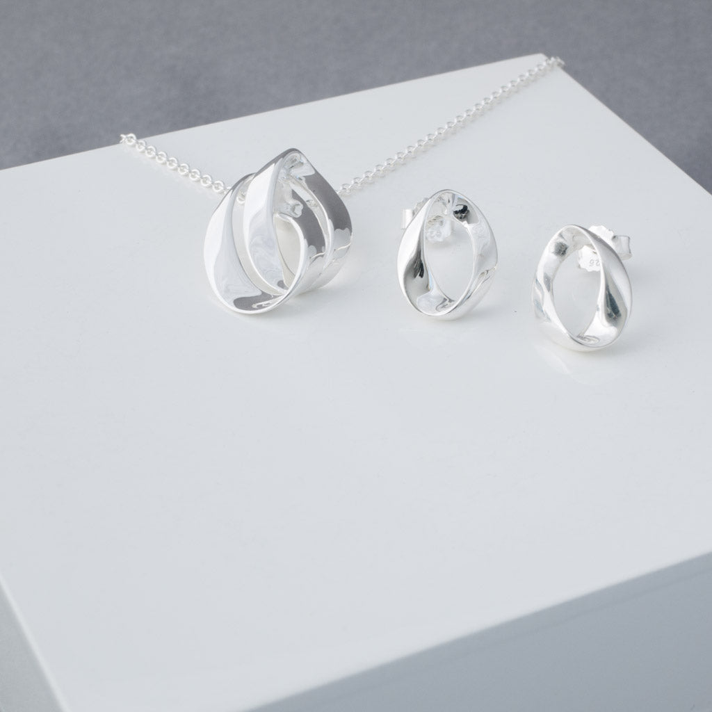 Helene Mobius Sterling Silver Stud Earringss